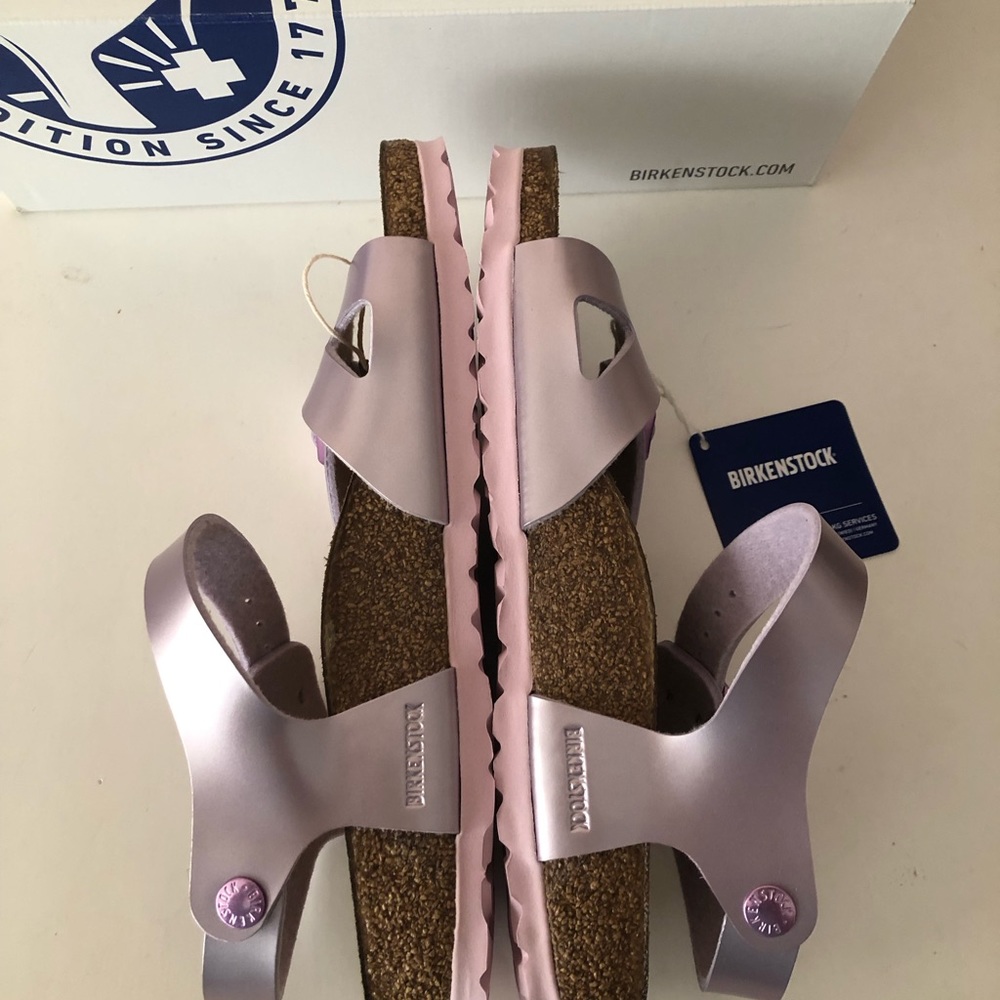 Birkenstock Electric Metallic Lilac Rio sandal. Rare. Size: 7, 7.5, 38, 8, 39 - Picture 15 of 15